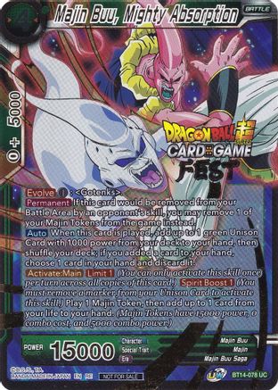 Majin Buu, Mighty Absorption (Card Game Fest 2022) (BT14-078) - Tournament Promotion Cards Foil