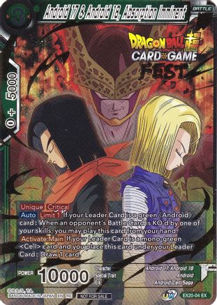 Android 17 & Android 18, Absorption Imminent (Card Game Fest 2022) (EX20-04) - Tournament Promotion Cards Foil