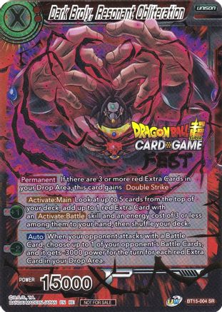 Dark Broly, Resonant Obliteration (Card Game Fest 2022) (BT15-004) - Tournament Promotion Cards Foil