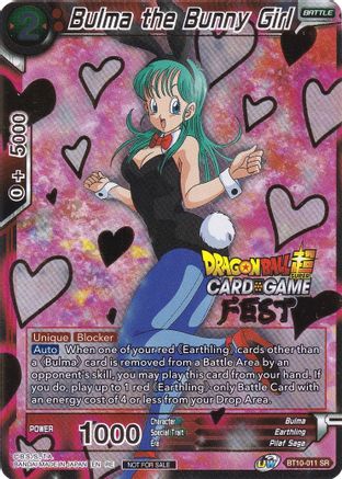 Bulma the Bunny Girl (Card Game Fest 2022) (BT10-011) - Tournament Promotion Cards Foil