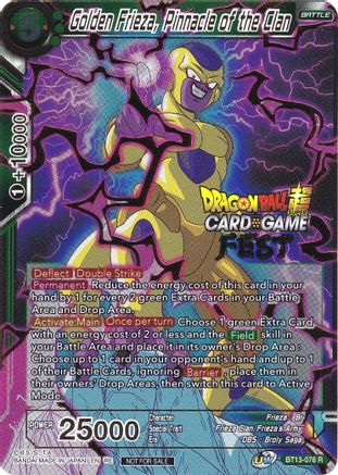 Golden Frieza, Pinnacle of the Clan (Card Game Fest 2022) (BT13-076) - Tournament Promotion Cards Foil