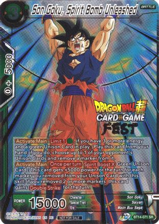 Son Goku, Spirit Bomb Unleashed (Card Game Fest 2022) (BT14-071) - Tournament Promotion Cards Foil