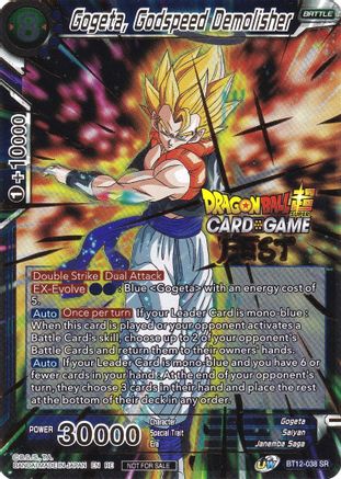 Gogeta, Godspeed Demolisher (Card Game Fest 2022) (BT12-038) - Tournament Promotion Cards Foil