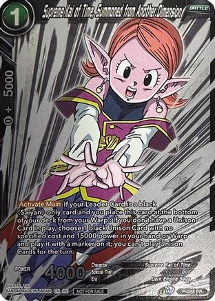 Supreme Kai of Time, Summoned from Another Dimension (Event Pack 09) (Alternate Foil) (P-288) - Tournament Promotion Cards Foil