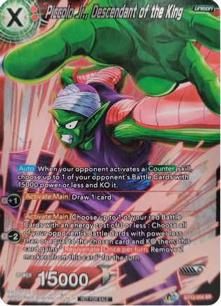 Piccolo Jr., Descendant of the King (Event Pack 09) (Alternate Foil) (BT12-004) - Tournament Promotion Cards Foil