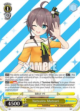 Natsuiro Matsuri (HOL/W91-E014 U) - hololive production