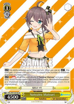 Natsuiro Matsuri (SR) (HOL/W91-E014S SR) - hololive production