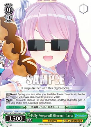 Fully Pwepared! Himemori Luna (SR) (HOL/W91-E061S SR) - hololive production