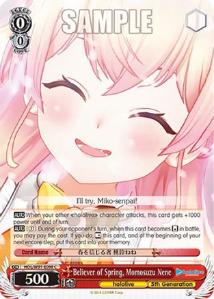 Believer of Spring, Momosuzu Nene (HOL/W91-E098 C) - hololive production