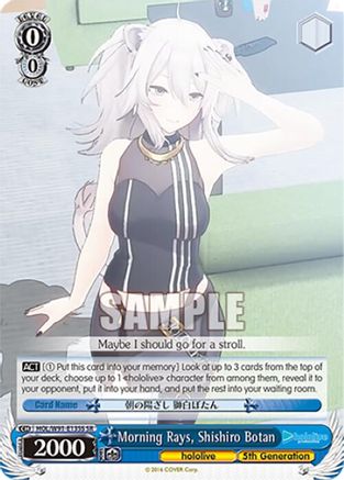 Morning Rays, Shishiro Botan (SR) (HOL/W91-E135S SR) - hololive production
