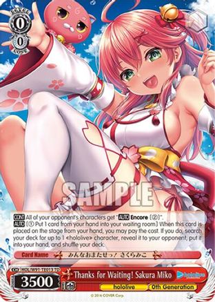 Thanks for Waiting! Sakura Miko (HOL/W91-TE013 TD) - hololive production