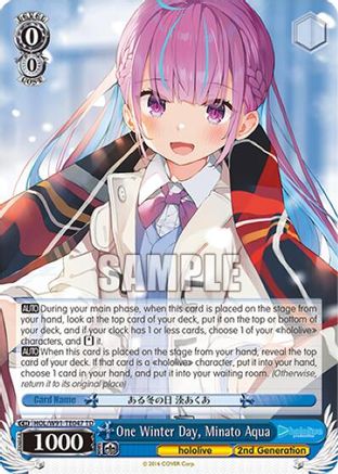 One Winter Day, Minato Aqua (HOL/W91-TE047 TD) - hololive production