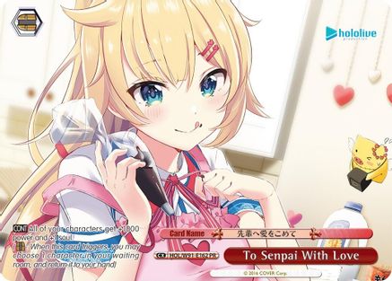 To Senpai With Love (PR) (HOL/W91-E162 PR) - hololive production