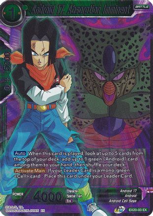 Android 17, Absorption Imminent (EX20-03) - Expansion Deck Box Set 20 Ultimate Deck 2022 Foil