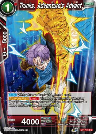 Trunks, Adventure's Advent (BT17-014) - Ultimate Squad