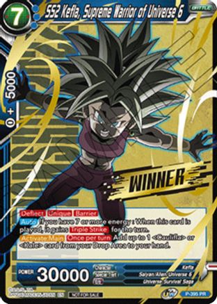 SS2 Kefla, Supreme Warrior of Universe 6 (Winner Stamped) (Championship Pack 2022 Vol.1) (P-395) - Promotion Cards Foil
