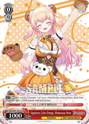 Signature Color Orange, Momosuzu Nene (HOL/W91-TE112 TD) - hololive production