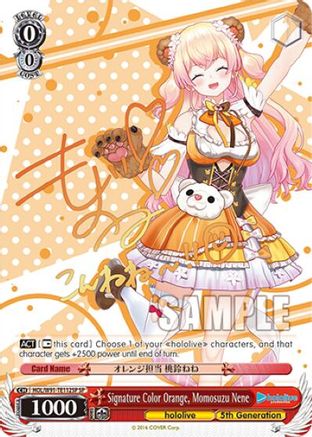 Signature Color Orange, Momosuzu Nene (SP) (HOL/W91-TE112SP SP) - hololive production