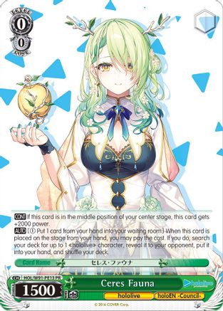 Ceres Fauna (HOL/W91-PE13 PR) - hololive production