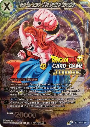 Majin Buu, Assault of the Agents of Destruction (Judge Pack Vol.11) (BT13-034) - Tournament Promotion Cards Foil
