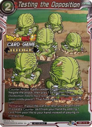 Testing the Opposition (Judge Pack Vol.11) (EB1-11) - Tournament Promotion Cards Foil