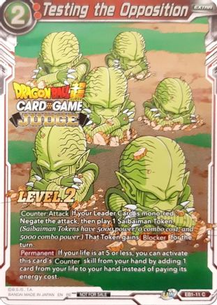 Testing the Opposition (Level 2) (Judge) (EB1-11) - Tournament Promotion Cards Foil