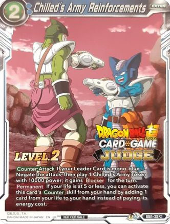 Chilled's Army Reinforcements (Level 2) (Judge) (EB1-22) - Tournament Promotion Cards Foil