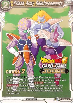 Frieza Army Reinforcements (Level 2) (Judge) (EB1-48) - Tournament Promotion Cards Foil