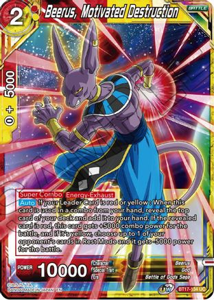 Beerus, Motivated Destruction (BT17-134) - Ultimate Squad