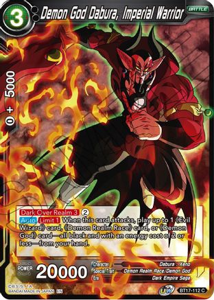 Demon God Dabura, Imperial Warrior (BT17-112) - Ultimate Squad Foil