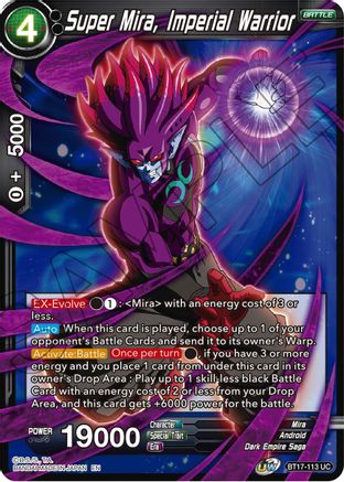Super Mira, Imperial Warrior (BT17-113) - Ultimate Squad Foil