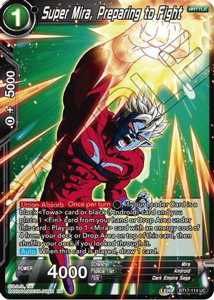Super Mira, Preparing to Fight (BT17-114) - Ultimate Squad Foil