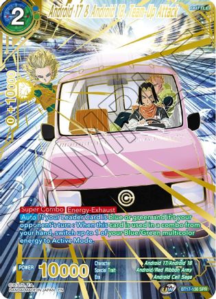 Android 17 & Android 18, Team-Up Attack (SPR) (BT17-136) - Ultimate Squad Foil