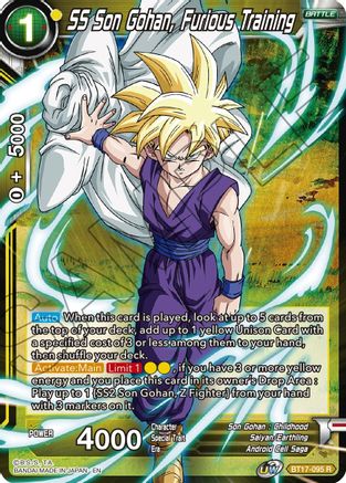 SS Son Gohan, Furious Training (BT17-095) - Ultimate Squad Foil