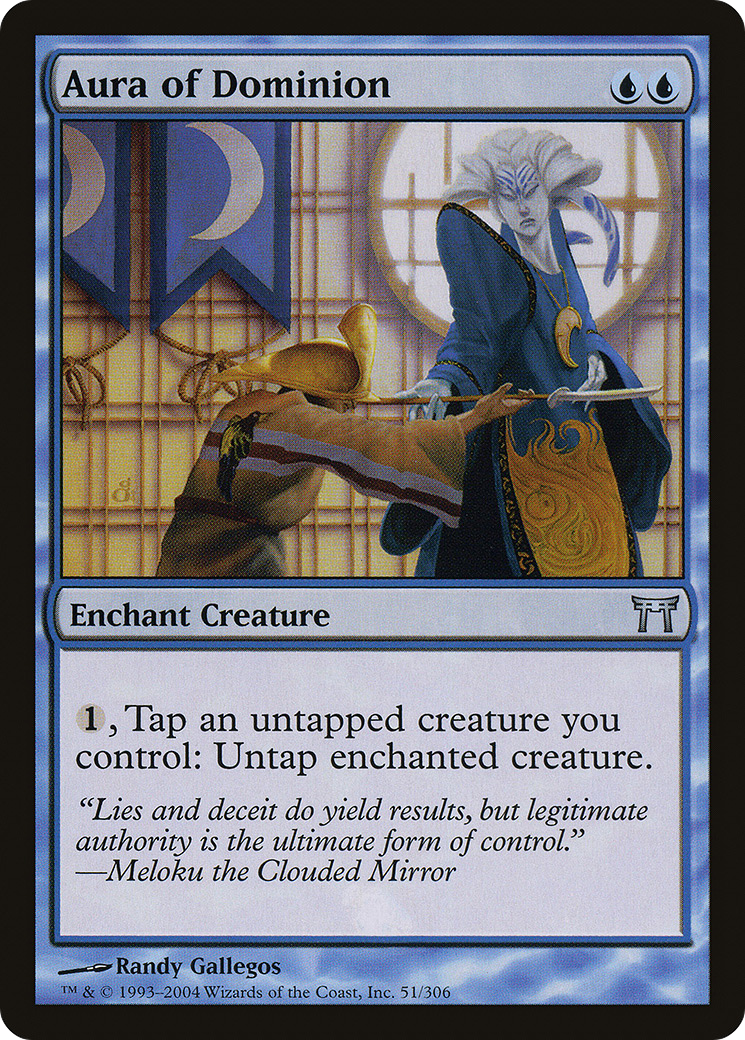 Aura of Dominion (CHK-051) - Champions of Kamigawa