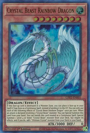 Crystal Beast Rainbow Dragon (GFP2-EN001) - Ghosts From the Past: The 2nd Haunting 1st Edition