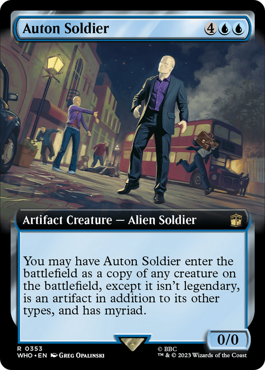Auton Soldier (Extended Art) (WHO-353) - Doctor Who: (Extended Art) Foil