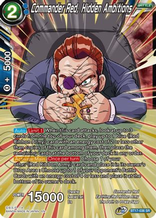 Commander Red, Hidden Ambitions (BT17-036) - Ultimate Squad Foil
