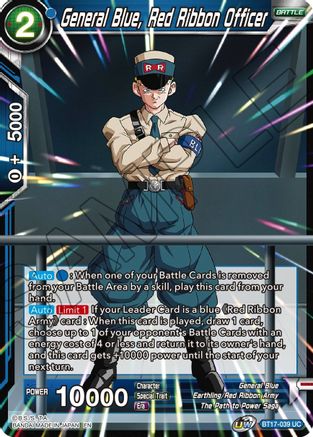 General Blue, Red Ribbon Officer (BT17-039) - Ultimate Squad