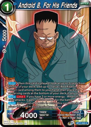 Android 8, For His Friends (BT17-045) - Ultimate Squad Foil