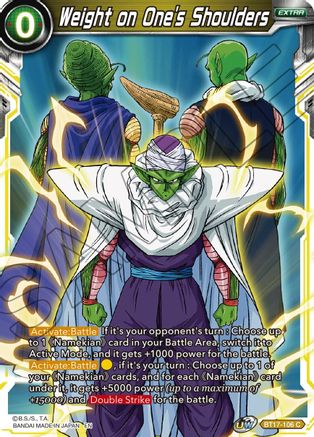 Weight on One's Shoulders (BT17-106) - Ultimate Squad