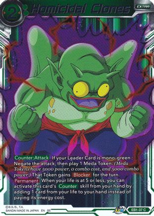 Homicidal Clones (EB1-37) - Expansion Deck Box Set 20 Ultimate Deck 2022 Foil