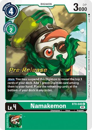 Namakemon (BT8-049) - New Awakening Pre-Release Cards Foil