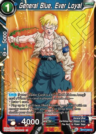 General Blue, Ever Loyal (BT17-040) - Ultimate Squad Foil