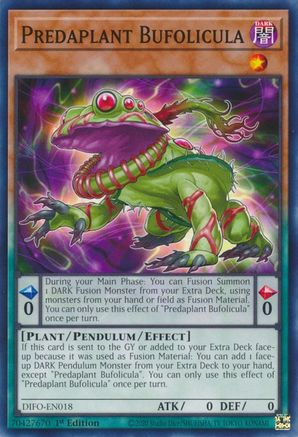 Predaplant Bufolicula (DIFO-EN018) - Dimension Force 1st Edition