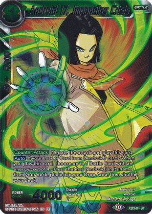 Android 17, Impending Crisis (Silver Foil) (XD3-04) - Expansion Deck Box Set 20 Ultimate Deck 2022 Foil
