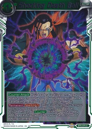 Shocking Death Ball (Silver Foil) (BT5-075) - Expansion Deck Box Set 20 Ultimate Deck 2022 Foil