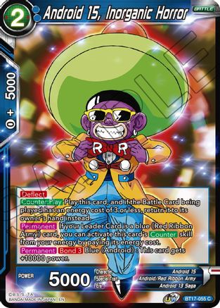 Android 15, Inorganic Horror (BT17-055) - Ultimate Squad
