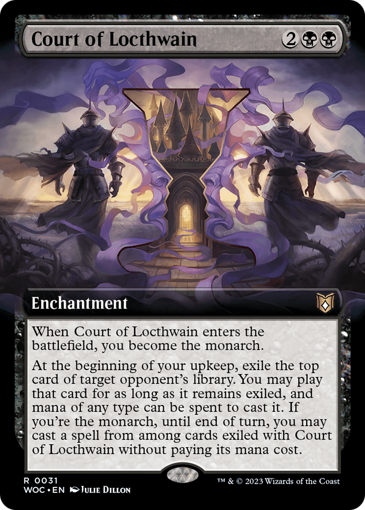 Court of Locthwain (Extended Art) (WOC-031) - Wilds of Eldraine Commander: (Extended Art) Foil