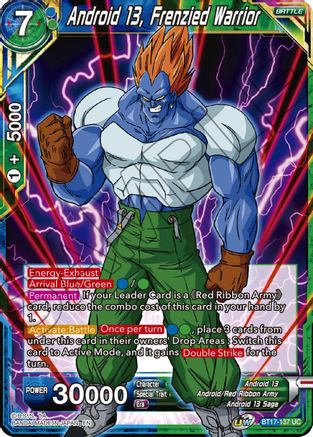 Android 13, Frenzied Warrior (BT17-137) - Ultimate Squad Foil